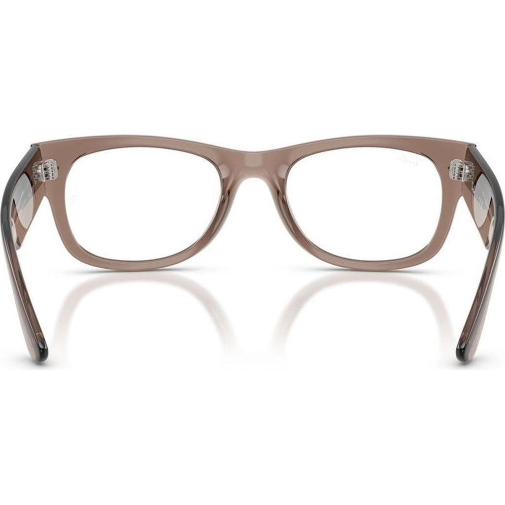 Mega Wayfarer II RX0832V, Transparent Taupe Beige/Clear Lenses