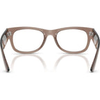 Mega Wayfarer II RX0832V, Transparent Taupe Beige/Clear Lenses