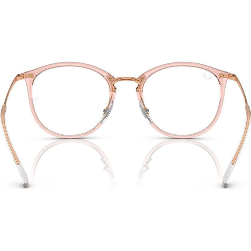 RX7140, Transparent Pink/Clear Lenses 51 Eye Size