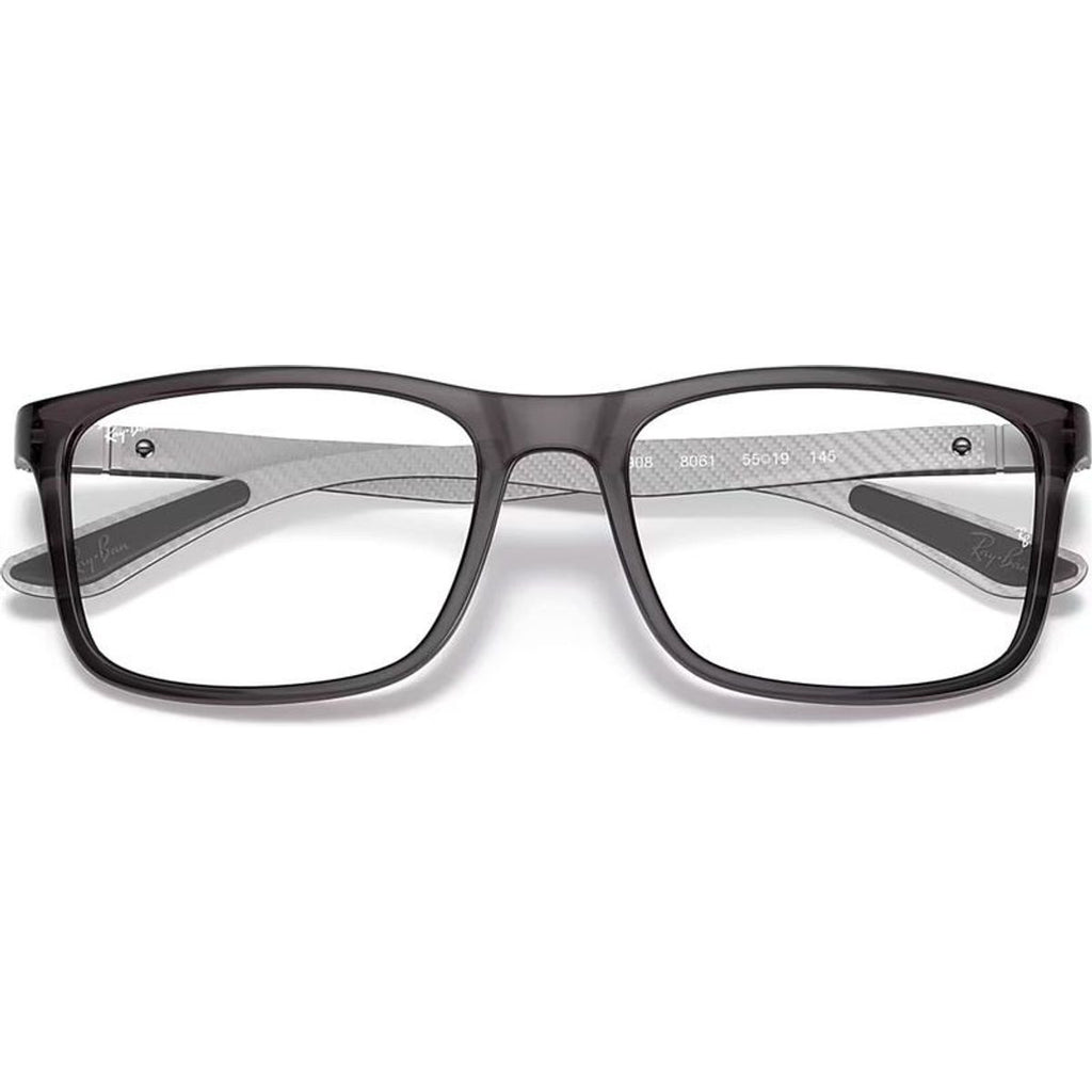 RX8908, Transparent Grey/Clear Lenses 53 Eye Size