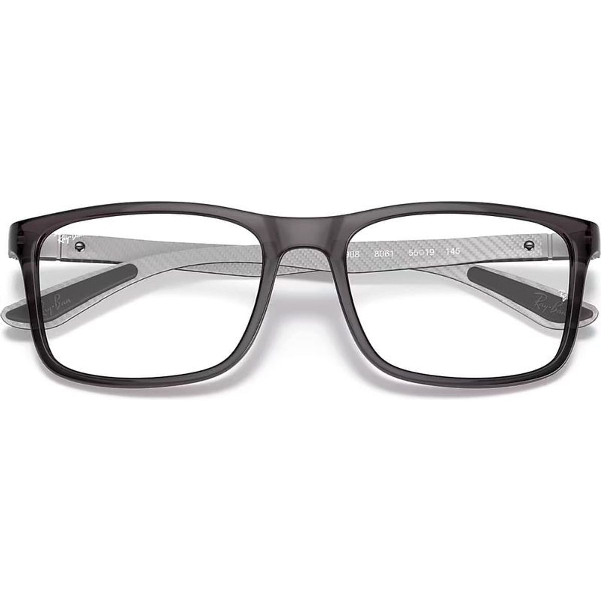 RX8908, Transparent Grey/Clear Lenses 53 Eye Size
