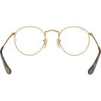 Round Metal RX3447V, Gold/Clear Lenses 53 Eye Size