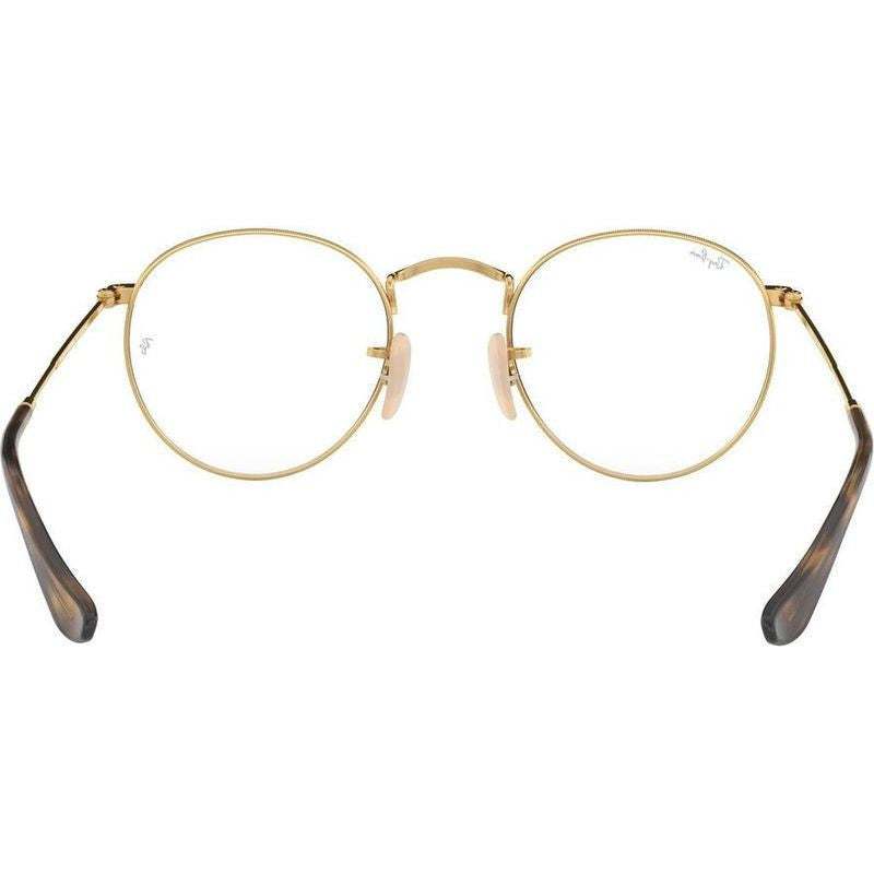 Round Metal RX3447V, Gold/Clear Lenses 53 Eye Size