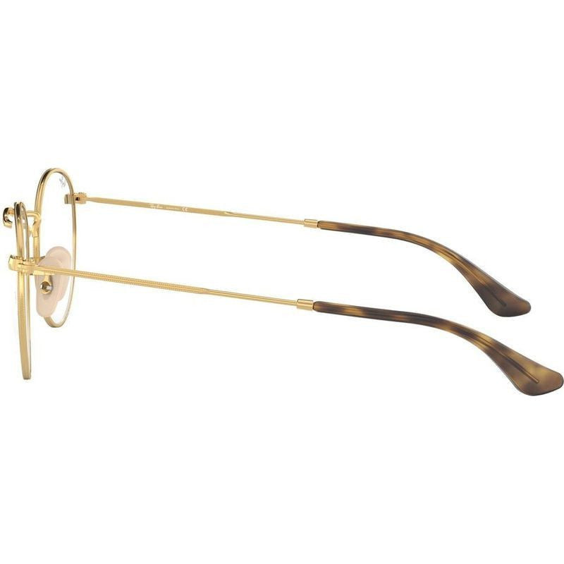 Round Metal RX3447V, Havana on Gold/Clear Lenses 53 Eye Size