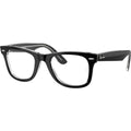 Wayfarer Ease RX4340V, Black on Transparent/Clear Lenses