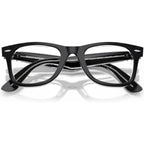 Wayfarer Ease RX4340V, Black on Transparent/Clear Lenses