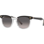 Hawkeye RB2298, Black on Transparent/Grey Gradient Polarised Glass Lenses 52 Eye Size