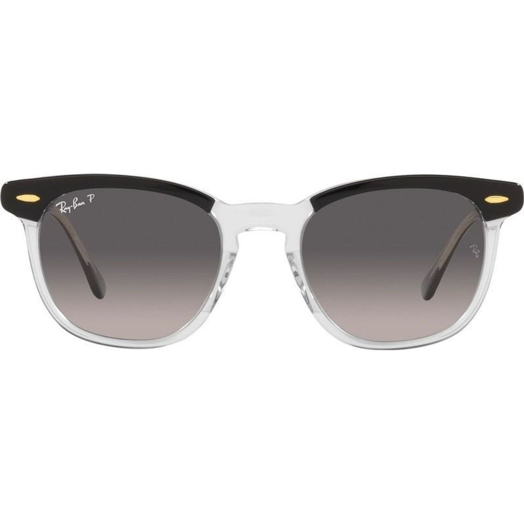 Hawkeye RB2298, Black on Transparent/Grey Gradient Polarised Glass Lenses 52 Eye Size