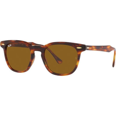 Hawkeye RB2298, Striped Havana/Brown Gradient Glass Lenses 52 Eye Size