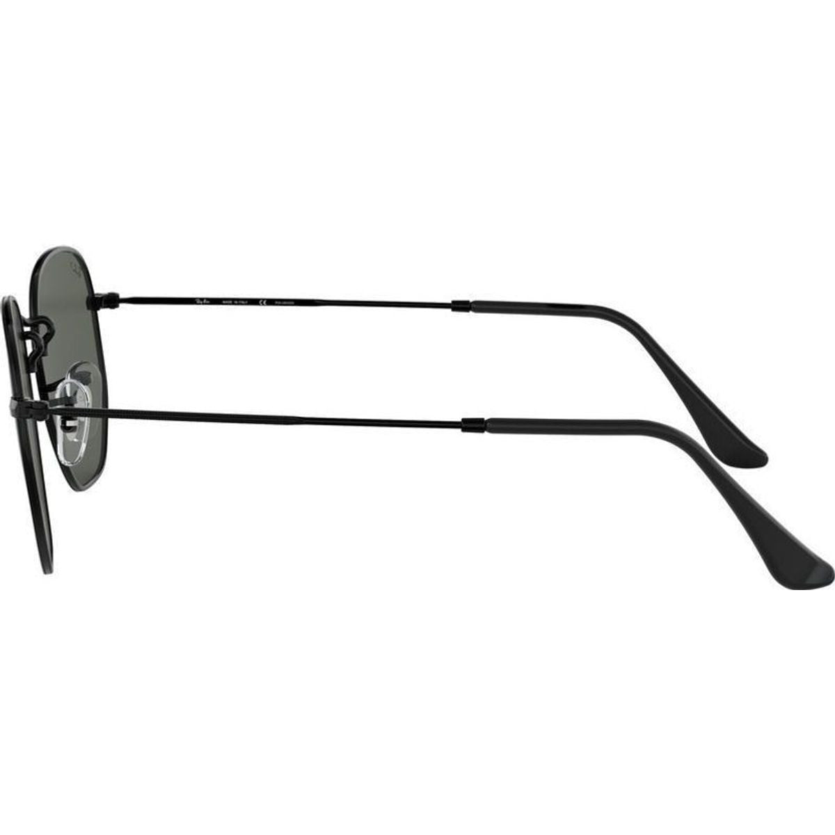 Hexagonal Flat RB3548N, Black/Green Polarised Glass Lenses 54 Eye Size