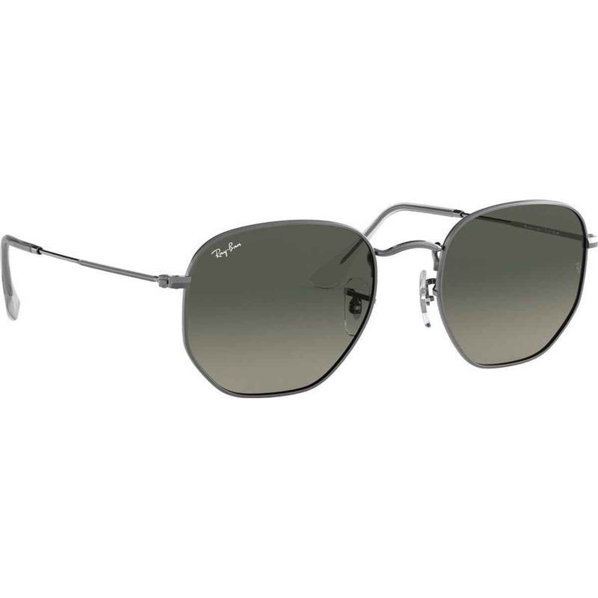 Hexagonal Flat RB3548N, Gunmetal/Dark Grey Glass Gradient Lenses 54 Eye Size