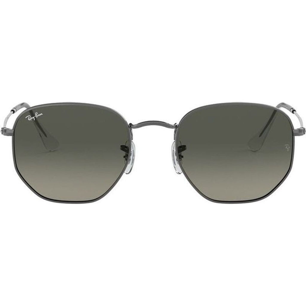 Hexagonal Flat RB3548N, Gunmetal/Dark Grey Glass Gradient Lenses 54 Eye Size