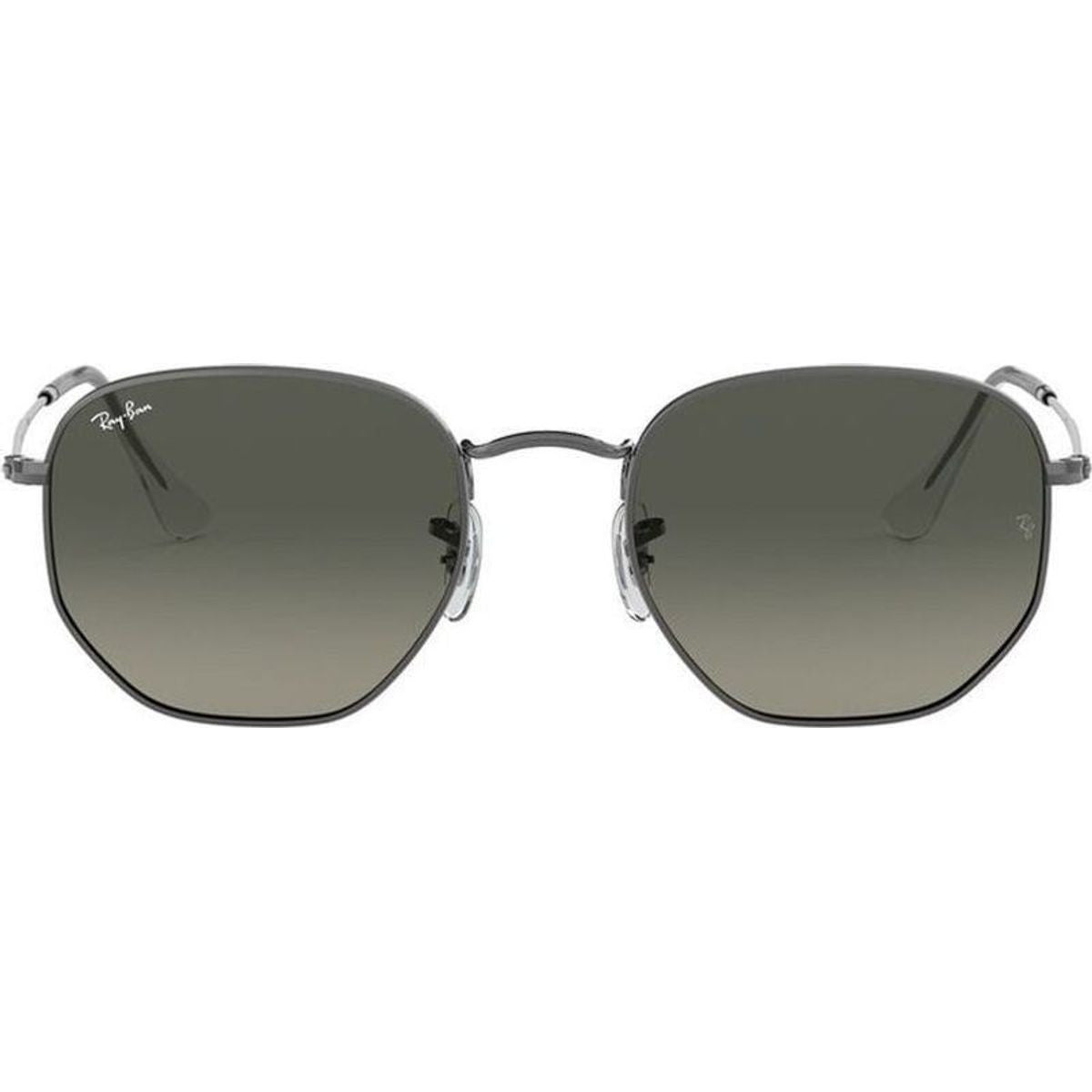 Hexagonal Flat RB3548N, Gunmetal/Dark Grey Glass Gradient Lenses 54 Eye Size