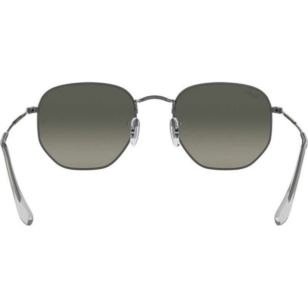 Hexagonal Flat RB3548N, Gunmetal/Dark Grey Glass Gradient Lenses 54 Eye Size