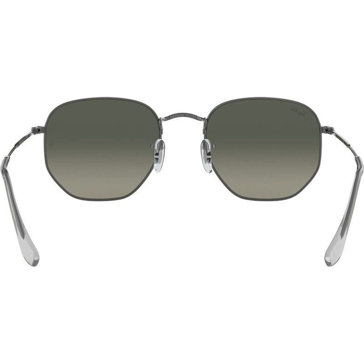 Hexagonal Flat RB3548N, Gunmetal/Dark Grey Glass Gradient Lenses 54 Eye Size