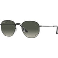 Hexagonal Legend RB3548, Black/Grey Gradient Glass Lenses 54 Eye Size
