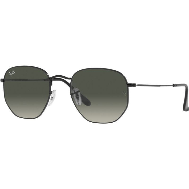 Hexagonal Legend RB3548, Black/Grey Gradient Glass Lenses 54 Eye Size