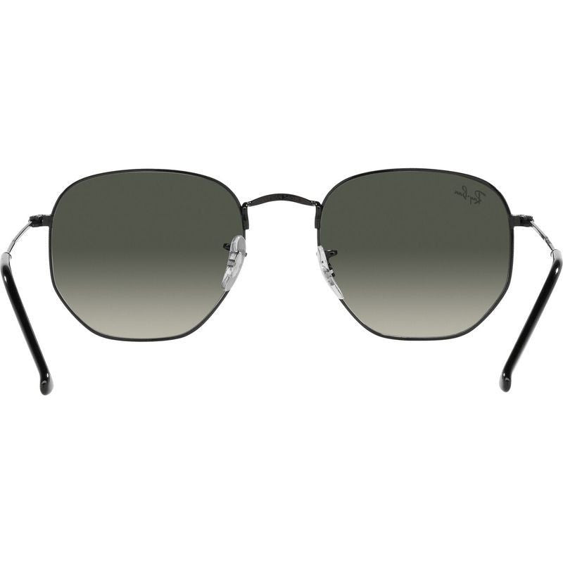 Hexagonal Legend RB3548, Black/Grey Gradient Glass Lenses 54 Eye Size
