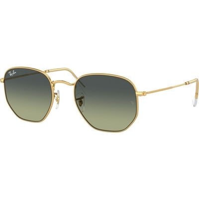 Hexagonal Legend RB3548, Arista/Vintage Green Gradient Glass Lenses 51 Eye Size