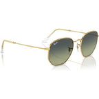 Hexagonal Legend RB3548, Arista/Vintage Green Gradient Glass Lenses 51 Eye Size