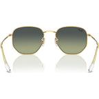 Hexagonal Legend RB3548, Arista/Vintage Green Gradient Glass Lenses 51 Eye Size