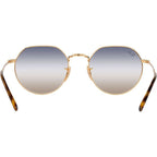 Jack RB3565, Arista/Clear Blue Gradient Glass Lenses 53 Eye Size