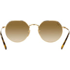 Jack RB3565, Arista/Brown Clear Gradient Glass Lenses 53 Eye Size