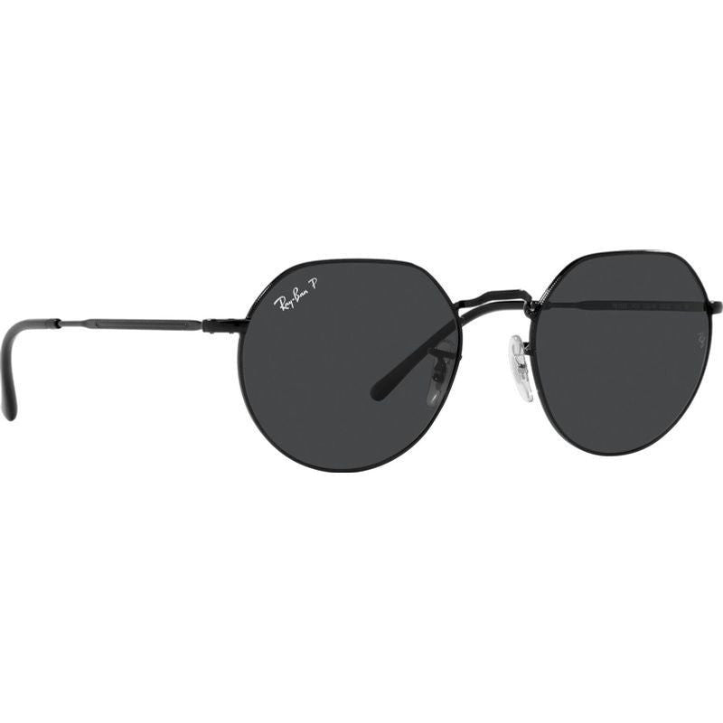 Jack RB3565, Black/Black Polarised Glass Lenses 53 Eye Size