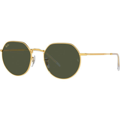Jack RB3565, Legend Gold/Green Glass Lenses 55 Eye Size