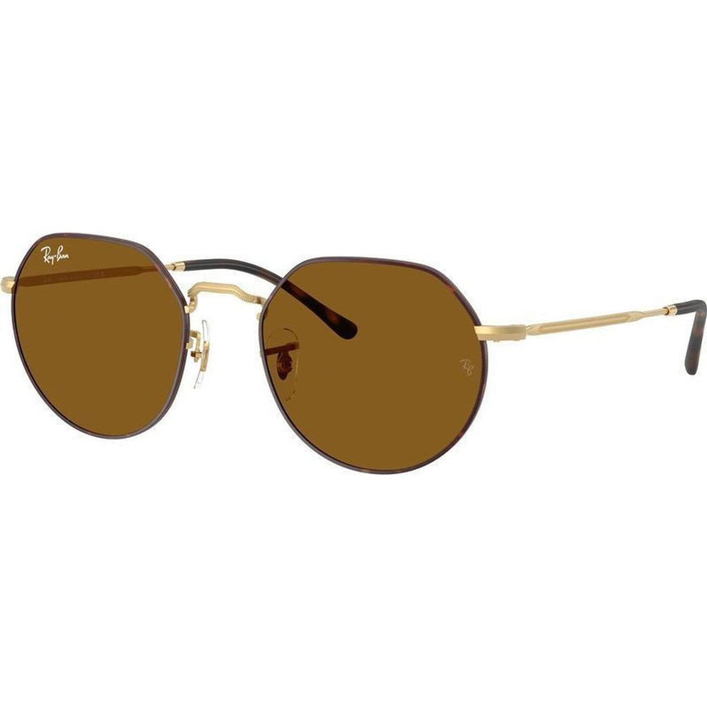 Jack RB3565, Matte Havana on Matte Arista/Brown Glass Lenses 55 Eye Size