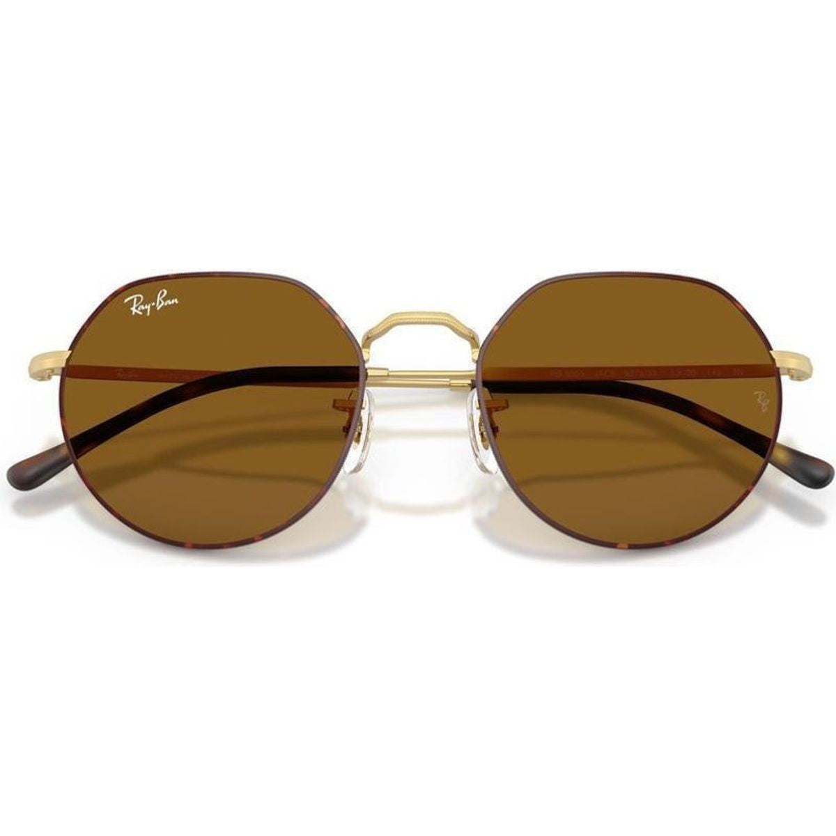 Jack RB3565, Matte Havana on Matte Arista/Brown Glass Lenses 55 Eye Size