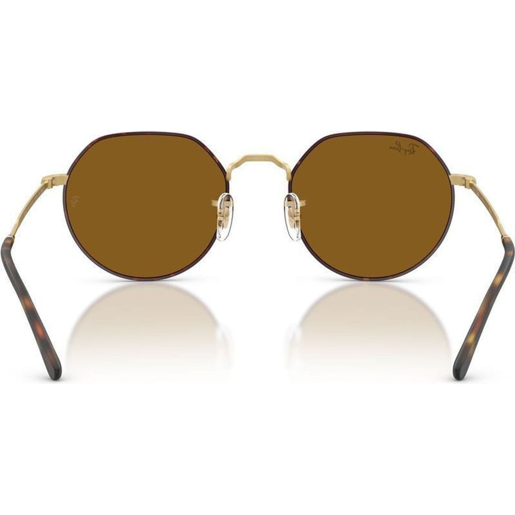 Jack RB3565, Matte Havana on Matte Arista/Brown Glass Lenses 55 Eye Size
