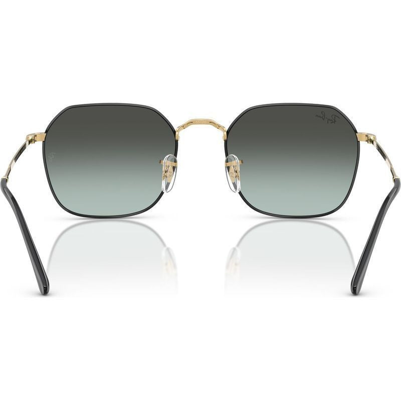Jim RB3694, Black on Arista/Vintage Blue Black Gradient Glass Lenses 55 Eye Size