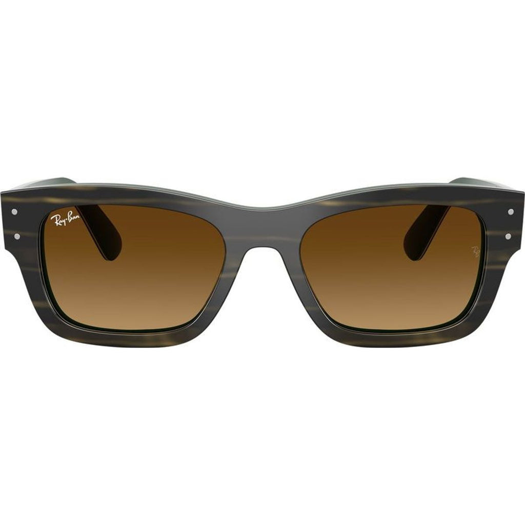 Joseph RB7683S, Striped Green on Green/Brown Gradient Glass Lenses