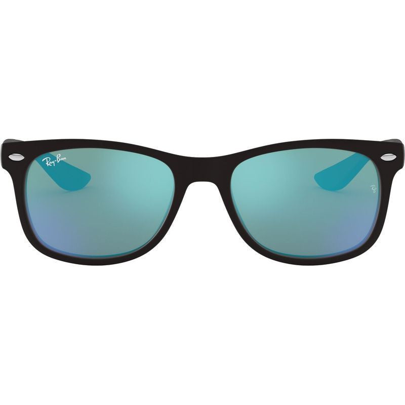 9052S Junior New Wayfarer, Matte Black/Blue Mirror Lenses