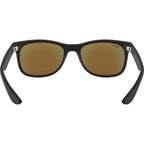 9052S Junior New Wayfarer, Matte Black/Blue Mirror Lenses