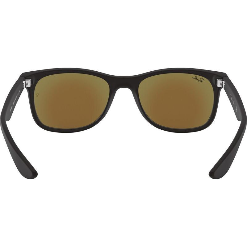 9052S Junior New Wayfarer, Matte Black/Blue Mirror Lenses