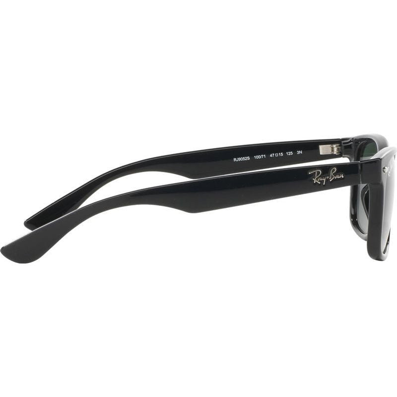 9052S Junior New Wayfarer, Black/Green Lenses