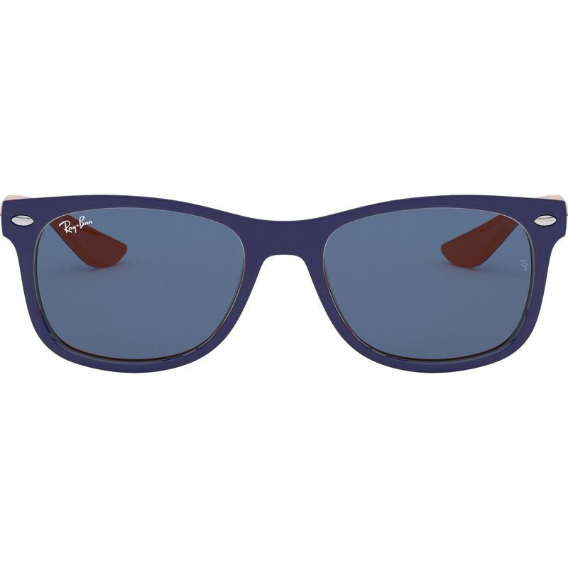 9052S Junior New Wayfarer, Blue on Orange/Blue Lenses