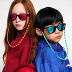 9052S Junior New Wayfarer, Rubber Black/Light Green Blue Mirror Lenses