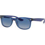 9052S Junior New Wayfarer, Transparent Blue/Light Grey Blue Gradient Lenses
