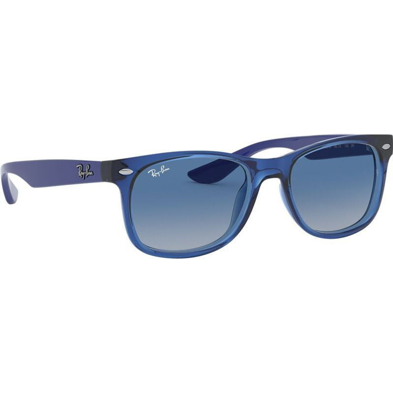 9052S Junior New Wayfarer, Transparent Blue/Light Grey Blue Gradient Lenses