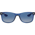 9052S Junior New Wayfarer, Transparent Blue/Light Grey Blue Gradient Lenses