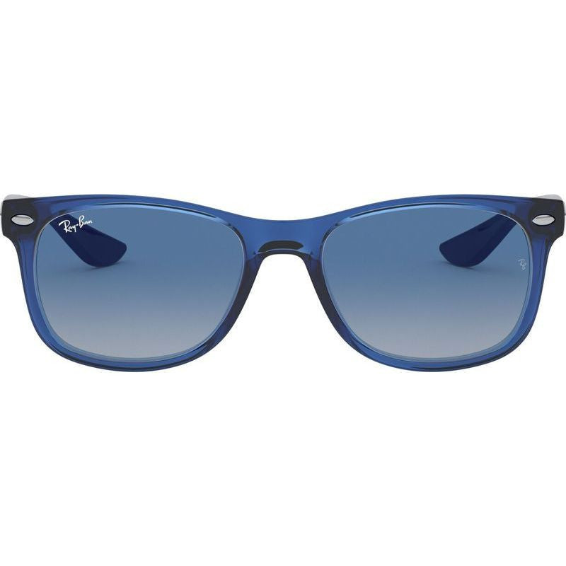 9052S Junior New Wayfarer, Transparent Blue/Light Grey Blue Gradient Lenses