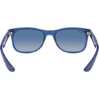 9052S Junior New Wayfarer, Transparent Blue/Light Grey Blue Gradient Lenses