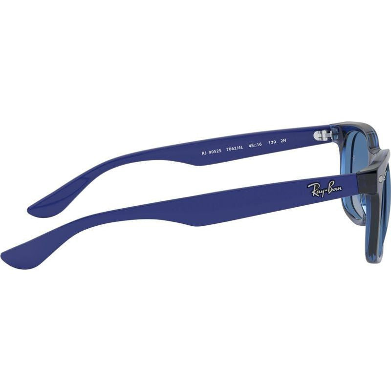 9052S Junior New Wayfarer, Transparent Blue/Light Grey Blue Gradient Lenses