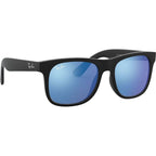 9069S, Black Rubber/Blue Mirror Lenses