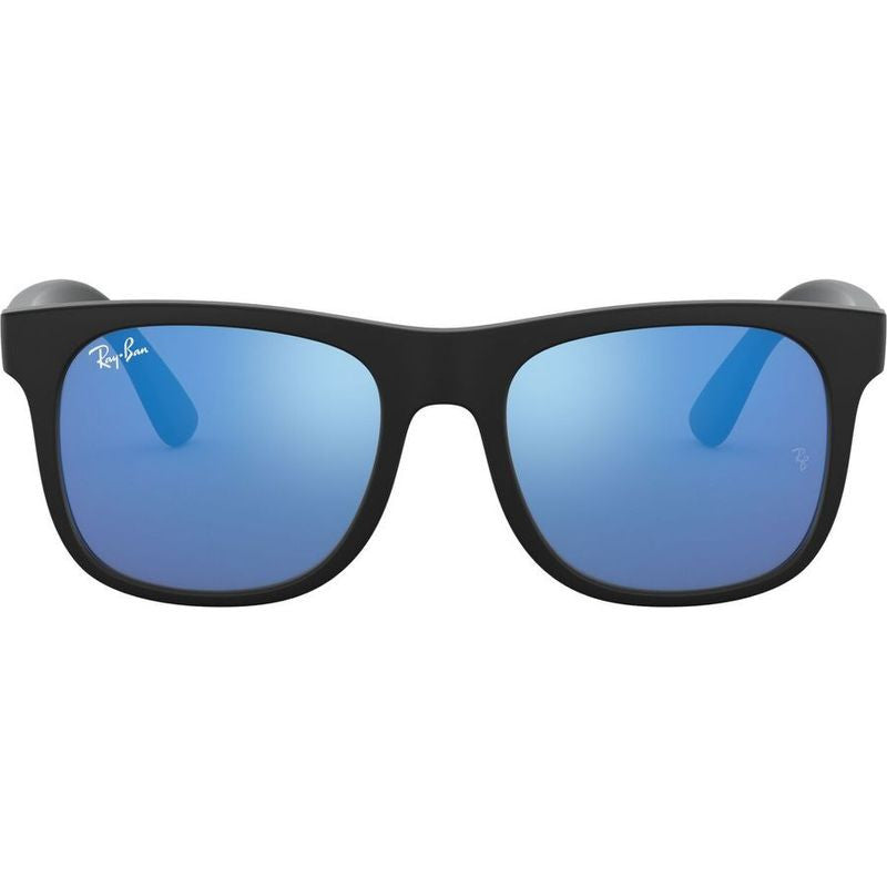 9069S, Black Rubber/Blue Mirror Lenses