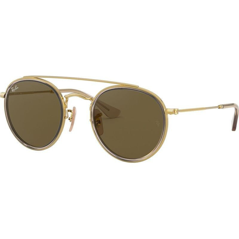 9647S, Gold and Brown/Dark Brown Lenses