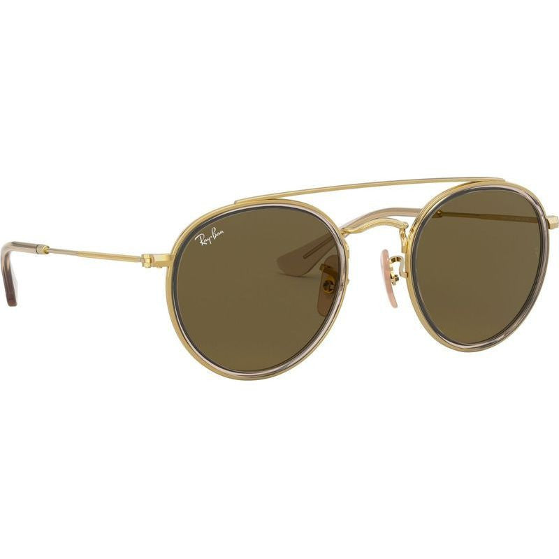 9647S, Gold and Brown/Dark Brown Lenses
